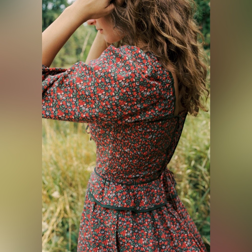 Christy Dawn The Narcissa Dress in Evergreen Apple Harvest - Picture 8 of 15